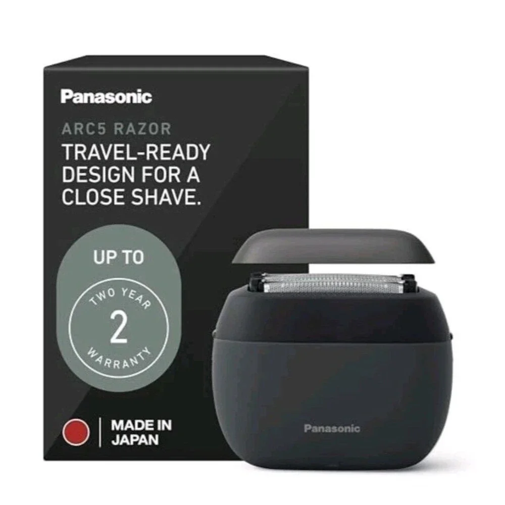 Panasonic ARC5 Foil Travel Shaver for Men Face Black Travel-Ready Design